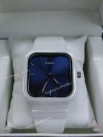 High Quality Rado R5.5 White Ceramic Blue Dial Watch - Replica Rado